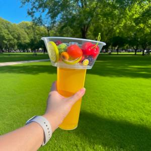 Taza desechable para aperitivos con pajita, cuenco para aperitivos de pollo frito, taza para olla caliente, vasos de plástico para llevar, logotipo personalizado con bandeja - Product Image 6