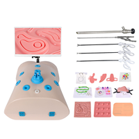 Kit de simulation de modèle d'entraînement à la laparoscopie réutilisable, coussin de suture, modèle anatomique médical en silicone et plastique pour hôpitaux et professionnels de la santé