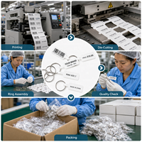 Étiquettes suspendues personnalisées en papier imprimable laminé pour bagues, colliers, bracelets - Carton écologique anti-contrefaçon