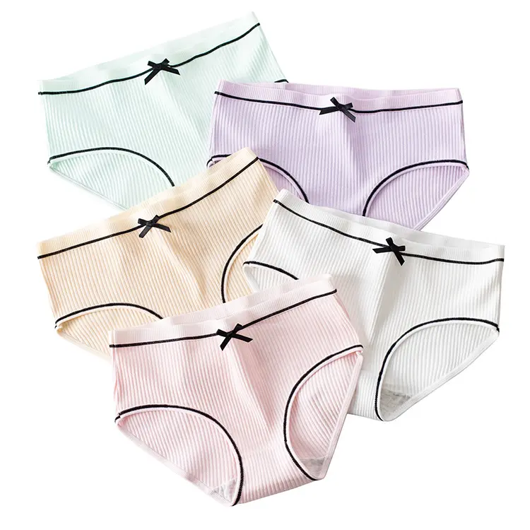 Mooie Draad Katoenen Kantoor Meisje Slipje Pantie En Bh Sets Vrouwen Vuile Slipje