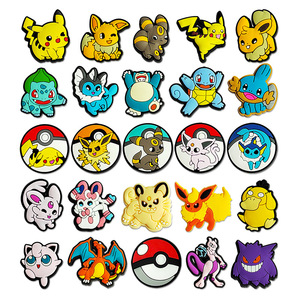 <span class=keywords><strong>Accessori</strong></span> Fai-da-Te per Scarpe Pokémon, Design Floreale Cartoon, Fibbia in PVC, Mix Vari MQ108 - Product Image 2