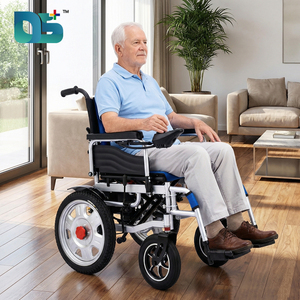 Fauteuil roulant pliant manuel et électrique double usage avec pneus en caoutchouc de 16 pouces pour adultes, personnes âgées et handicapées, adapté à l'usine, à l'hôpital et à la maison - Product Image 1