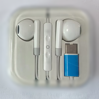 Écouteurs filaires semi intra-auriculaires avec interface Type-C, micro intégré et contrôle sur le câble, sans réduction de bruit active, casque audio filaire durable