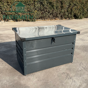 Boîte <span class=keywords><strong>de</strong></span> rangement gris foncé 165L X 64W X 62H, résistante à l'eau, <span class=keywords><strong>en</strong></span> <span class=keywords><strong>acier</strong></span> galvanisé, avec serrure et levage hydraulique à fermeture douce - Product Image 6