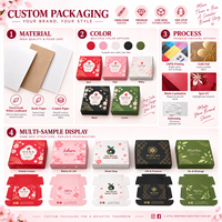Boîte à pâtisserie en carton alimentaire avec impression de logo personnalisé, bordure dorée, pour donuts, pâtisseries, desserts, café, vente au détail, à emporter