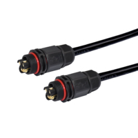 M19 M20 Konektor Harness Kabel, Daya Luar Ruangan Pria Wanita Tahan Air untuk Kabel Led 2 3 Pin