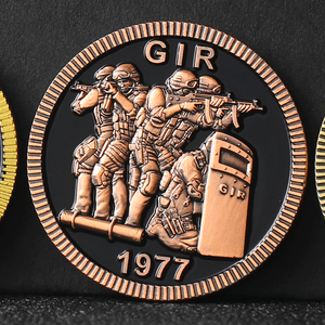 热销金银铜多色锌合金压铸挑战硬币搪瓷金属硬币 - Product Image 3