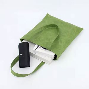 Wholesale Small Washable Tyvek Tote Eco Friendly Reusable Paper Handbag Lightweight Waterproof <b>Mini</b> Shopping Bag - Product Image 3
