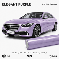 Film de protection automobile de luxe 7,5 mil en TPU PPF, couleur métallique changeante, auto-réparant, anti-rayures, protection UV et infrarouge, sans décollement des bords