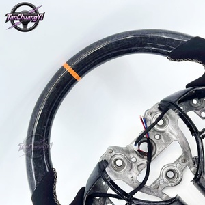พวงมาลัยรถยนต์คาร์บอนไฟเบอร์ฟอร์จแบบกำหนดเอง ขายดี สำหรับ N I20N I30N Veloster N - Product Image 2