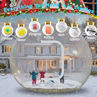10FT boule à neige gonflable 0.5mm PVC décorations de noël géant Transparent bulle gonflable Igloo tente