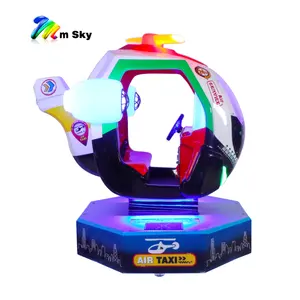 Kinder Indoor Video 360 Speeltuin Muntautomaat Glasvezel Kiddie Ritten Pretpark Swing Air Taxi Game Machine 220V Sale