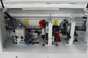 木工機械エッジバンダーバンディングマシン自動ストレートプレミリングエッジバンディングマシンKDT
