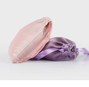 Nuevas Bolsitas de Terciopelo Rosa Suave con Cordón, Bolsitas para Muestras, Accesorios para el Cabello, Anillos, Collares, Relojes, Bolsas de Regalo con Cordón - Product Image 4
