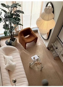 Vintage Home Decoration <strong>Rice</strong> Paper Pendant Lamp Unique Shape Paper Hanging <strong>Light</strong> for Hotel Living Room - Product Image 5