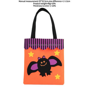 Bolsa de Fieltro Personalizada en Oferta, Bolsa de Compras Ecológica para Halloween, Impresión por Sublimación de Calor, Diseño Unisex - Product Image 5