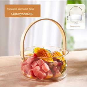 Élégant panier suspendu circulaire pour fruits et légumes, seau à glace, panier de transport pour pique-nique extérieur, récipient à thé - Product Image 2