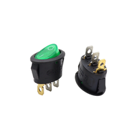 Tombol Tekan On-Off Rocker 3P Pin Tahan Air Bahan PC 10A Saklar LED STANDERD Merah Kuning Biru Hijau Putih Hitam Abu-abu