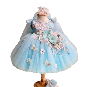 Especial Popular <span class=keywords><strong>Lolita</strong></span> princesa vestido 2025 nuevo tutú niñas cumpleaños vestidos niños flores niñas vestido fiesta Boutique disfraces - Product Image 1