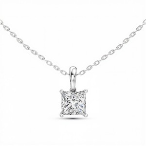 Colgante de Diamante Cultivado en Laboratorio de Primera Calidad para Mujer con Claridad VVS VS y Color EF, Engastado en Plata de Ley 925, Joyería Fina Elegante - Product Image 3
