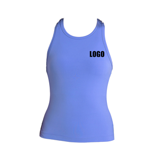 Camiseta Deportiva sin Mangas para Mujer, Corte Ajustado, Transpirable, Elástica en Cuatro Direcciones, Ecológica, para Yoga, Ejercicio, Secado Rápido - Product Image 1