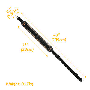 गैफ वेदरप्रूफ नेप्रोन पॉलिएस्टर वेबबिंग समायोज्य शिकार स्लिंग कंड कंधे का समर्थन भारी शुल्क कनेक्टर कैमो/सादा - Product Image 4