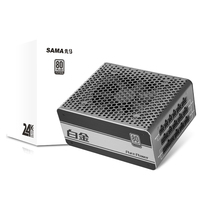 SAMA-fuente de alimentación recta 80 plus platinum, suministro de energía atx de alta eficiencia, alta gama psu, 1200w