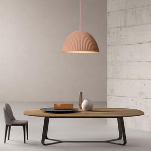 Modern Minimalist Designer Adjustable Height Round Resin <b>Pumpkin</b> Pendant <b>Light</b> with LED <b>for</b> Home Shop & Dining Room - Product Image 6