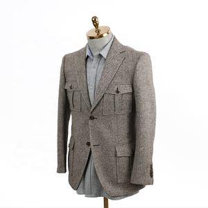Nouveau élégant Tweed chasse fantaisie costumes laine tissus messieurs hommes vêtements costume meilleurs hommes costumes ensemble - Product Image 2