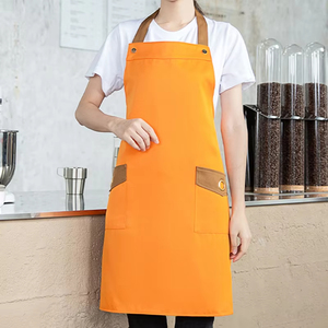 Vêtements de travail du personnel de restaurant Tablier de coiffure professionnel en sergé imperméable pour serveur Uniforme Réglable Unisexe Salon de beauté Utilisation - Product Image 4