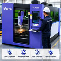 Machine de découpe laser à fibre CNC fermée avec table d'échange Cypcut pour un traitement sûr et rapide des tôles industrielles