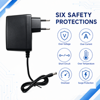 Adaptateur d'alimentation à découpage mural AC/DC 12V 2A 24W fiable (CE FCC RoHS EMC) pour caméra de sécurité CCTV et bande LED