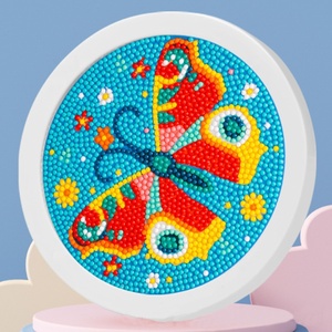 Offre Spéciale bricolage diamant peinture Kit dessin animé sirène Puzzle enfants cristal Art imprimé tissu personnalisé sirène <span class=keywords><strong>monde</strong></span> - Product Image 2