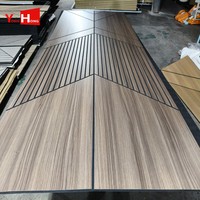 Panneau acoustique mural en bois Akupanel insonorisant, panneau en MDF avec feutre PET pour la décoration murale intérieure des appartements