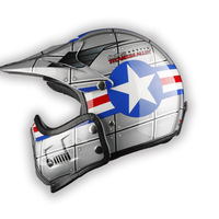 Casque de moto modulaire exclusif transfrontalier, demi-casque avec coque en ABS, certifié DOT CE