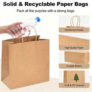 Bolsas de Papel Kraft Bonitas y Económicas |   Ideal para el Empaquetado de Pasteles - Product Image 5