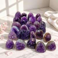 Top qualité naturel brésil roche améthyste géodes Quartz cristal grappe de raisin pour la décoration de la maison Offre Spéciale cadeaux