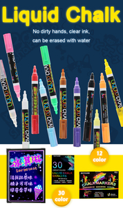 12 colori/set <span class=keywords><strong>pennarello</strong></span> per gesso <span class=keywords><strong>cancellabile</strong></span> liquido per pennarelli per <span class=keywords><strong>lavagna</strong></span> in vetro strumenti per l'insegnamento materiale per ufficio - Product Image 4