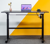 Table d'entraînement pliante réglable en hauteur bureau debout Flexible à moteur unique bureau de réunion debout