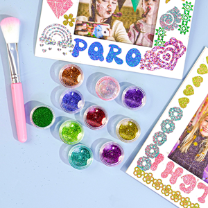 Folie Handwerk Kreative Spielzeug Fee Eva Aufkleber Kunst No Mess Folie Schimmer Foto rahmen Bastel set für Kinder - Product Image 3