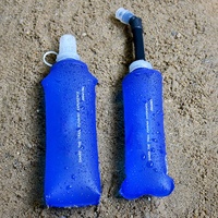 Gourde souple en TPU imperméable Manye pour la course à pied, le marathon, le triathlon, la randonnée, 500 ml, fermeture à boucle