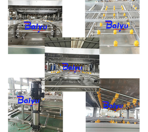 Ligne de lavage et de traitement des légumes industrielle Baiyu avec machine de nettoyage à bulles et de séchage pour usage en usine - Product Image 6
