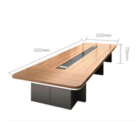 Table de conférence de haute qualité, tables et chaises de salle de conférence, table de réunion de bureau, bureau de conférence avec chaises pour 12 personnes