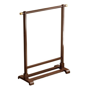 Clothes <b>Rack</b> Floor Standing Bamboo Multi Functional Clothes <b>Drying</b> <b>Rack</b> For Bedroom Home Use - Product Image 5
