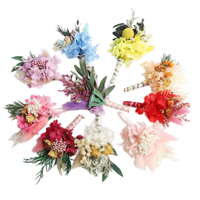 Bouquet de fleurs séchées préservées style bohème, mini décoration éternelle faite à la main pour mariage, fête des Mères, cadeau pour enfant, anniversaire - Vente directe usine