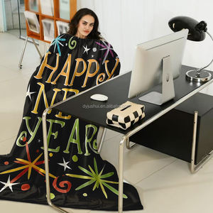 Coperta di flanella di capodanno 2025 stampata con motivo a stelle borsa portatile soggiorno camera da letto uso esterno ufficio regalo di capodanno - Product Image 3