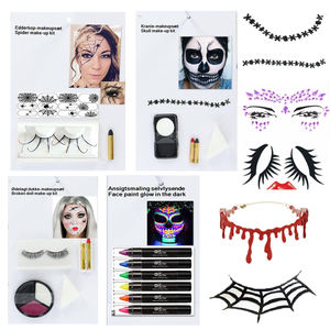 Kit de <span class=keywords><strong>Maquillaje</strong></span> Facial y Pestañas de Telaraña Falsa para Fiestas de Halloween - Product Image 2