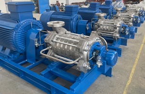 Pompe centrifuge horizontale multi-étages Semp OEM MD200x150-315ax4/2p-560kw, matériaux de qualité supérieure, débit de 340 m³/h, pression de 40 bars - Product Image 3