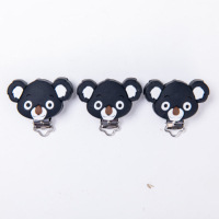 Clips porte-sucette en forme de Koala en métal et silicone pour bébé