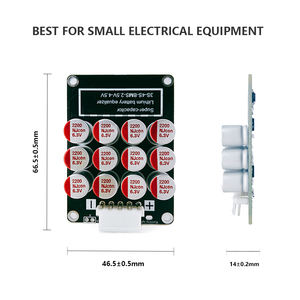 XJ BMS 5A BMS 4S 액티브 이퀄라이저 보드 리튬이온 LiFePO4 18650 배터리 전력 전송 밸런스 커패시터 아크릴 포함 - Product Image 5